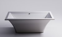 Ванна Astra-Form Лотус 185x85, прямоугольная, отдельностоящая, литьевой мрамор 01010036