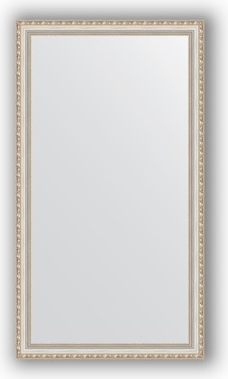 Зеркало Evoform Definite 750x1350 в багетной раме 64мм, версаль серебро BY 3302
