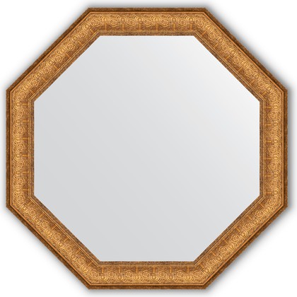 Зеркало Evoform Octagon 736x736 в багетной раме 73мм, медный эльдорадо BY 3762