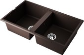 Кухонная мойка Omoikiri Tedori 86-2-DC Tetogranit, тёмный шоколад 4993928
