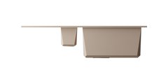 Кухонная мойка Omoikiri Sakaime 78-2-SA с крылом, Tetogranit, бежевый 4993116