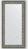 Зеркало Evoform Exclusive-G 790x1610 с гравировкой, в багетной раме 99мм, византия серебро BY 4286