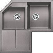 Кухонная мойка крыло слева, гранит, алюметаллик Blanco METRA 9 Е 515567