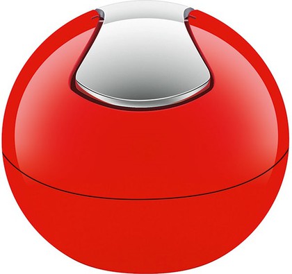 Настольный контейнер для мусора Spirella Bowl-Shiny, 1л, красный 1014967