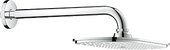 Душ верхний 1 вид струи с душевым кронштейном 286мм, хром Grohe RAINSHOWER Veris 300 26058000