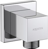 Шланговое подсоединение Aquatek куб, хром AQ2458CR