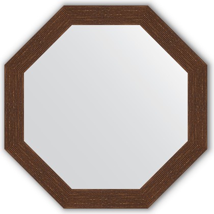 Зеркало Evoform Octagon 730x730 в багетной раме 70мм, мозаика античная медь BY 3741