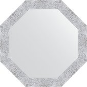 Зеркало Evoform Octagon 670x670 в багетной раме 70мм, чеканка белая BY 7399