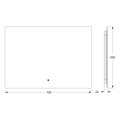 Зеркало с фацетом Defesto Glow 70x50, LED подсветка, ИК-выключатель, нейтральный белый свет DF 2504RH