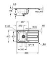 Кухонная мойка Grohe K200, оборачиваемая, нерж. сталь 31552SD1