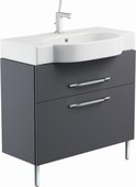 Тумба 81см напольная с раковиной, 2 ящика 81x45x87см Verona Area+ AA202