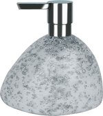 Дозатор для жидкого мыла Spirella Etna Glitter настольный, полирезин, белый 1016524