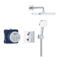 Душевая система Grohe Grohtherm Tempesta 250 Cube, термостат встроенный, верхний душ, ручной душ, хром 34871000