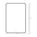 Зеркало с окантовкой Defesto Aura 80x120, LED подсветка, сенсорный выключатель, нейтральный белый свет DF 2970S