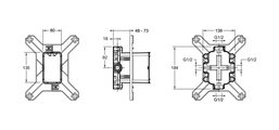 Скрытая монтажная часть для смесителя Jacob Delafon Modulo 98699D-NF