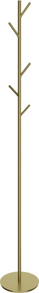 Вешалка напольная для ванной комнаты Wonzon & Woghand, 5 крючков, брашированное золото WW-V4306-BG