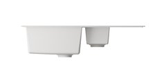 Кухонная мойка Omoikiri Daisen 86-2-PA, две чаши, оборачиваемая, Artgranit, пастила 4993473