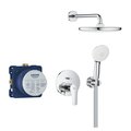 Набор для душа скрытого монтажа Grohe Eurosmart Tempesta 250, смеситель встраиваемый, верхний душ, ручной душ, хром 25288000