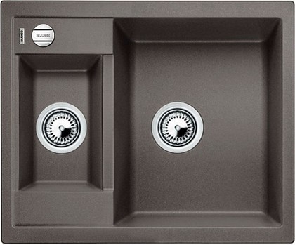 Кухонная мойка Blanco Metra 6, без крыла, с клапаном-автоматом, гранит, тёмная скала 518874