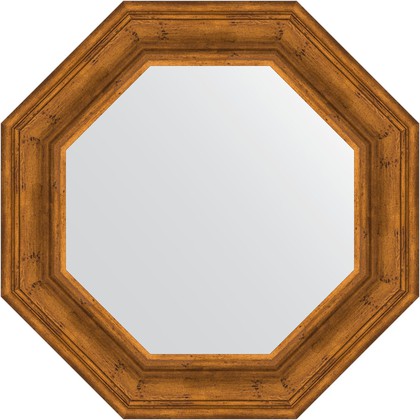 Зеркало Evoform Octagon 640x640 в багетной раме 99мм, травленая бронза BY 7366