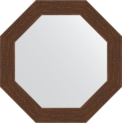 Зеркало Evoform Octagon 570x570 в багетной раме 70мм, мозаика античная медь BY 3999
