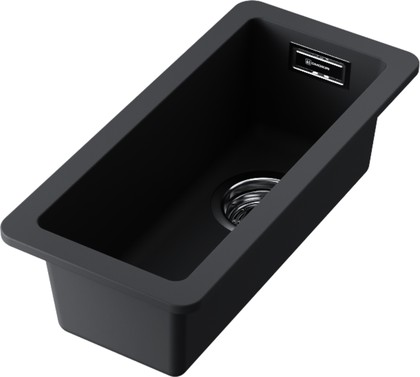 Кухонная мойка Omoikiri Kata 20-U-BL, Artgranit чёрный 4993375