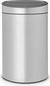 Мусорный бак Brabantia Touch Bin, 40л, серый металлик 114922