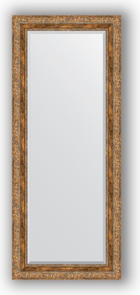 Зеркало Evoform Exclusive 600x1450 с фацетом, в багетной раме 85мм, виньетка античная бронза BY 3540
