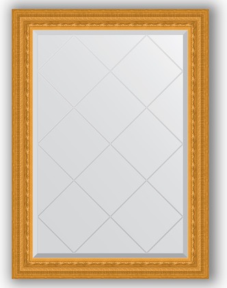 Зеркало Evoform Exclusive-G 750x1020 с гравировкой, в багетной раме 80мм, сусальное золото BY 4181