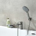 Смеситель врезной на борт ванны Aquatek Альфа, на 1 отверстие, оружейная сталь AQ1944BGM