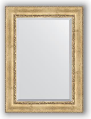 Зеркало Evoform Exclusive 820x1120 с фацетом, в багетной раме 120мм, состаренное серебро с орнаментом BY 3480