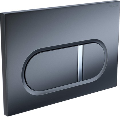 Панель смыва Aquatek клавиши овальные, 165x245, оружейная сталь KDI-0000050