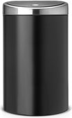 Мусорный бак Brabantia Touch Bin, 40л, чёрный матовый 378768