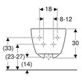 Биде подвесное Geberit iCon 355x540, закрытая форма, белый 501.898.00.1
