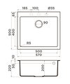 Кухонная мойка Omoikiri Bosen 57-ES, Tetogranit, espresso 4997209
