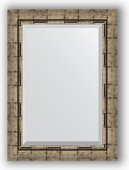Зеркало Evoform Exclusive 530x730 с фацетом, в багетной раме 73мм, серебрянный бамбук BY 1126