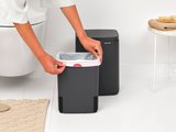 Мусорный бак Brabantia Bo 7л, минерально-графитовый 233722