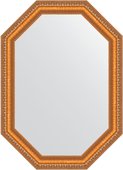 Зеркало Evoform Polygon 510x710 в багетной раме 60мм, золотые бусы на бронзе BY 7045