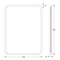 Зеркало с матированием и LED-подсветкой Defesto, 25W, 60x80см, без выключателя, тёплый белый свет DF 3817