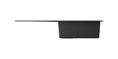 Кухонная мойка Omoikiri Sumi 100-BL с крылом, tetogranit, чёрный 4993654