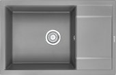 Кухонная мойка Granula 7805, 780x500, накладная, с крылом, кварц, Алюминиум 7805, АЛЮМИНИУМ