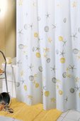 Штора для ванной, полиэстер 180x200см жёлтая Grund Stella Marina 425.98.090