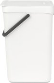 Ведро для мусора Brabantia Sort&Go, 16л, белый 109942