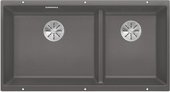 Кухонная мойка Blanco Subline 480/320-U, отводная арматура, тёмная скала 523585
