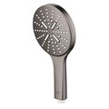 Ручной душ Grohe Rainshower SmartActive 130, 3 режима, 9.5 л/мин, круглый, глянцевый графит 26574A00
