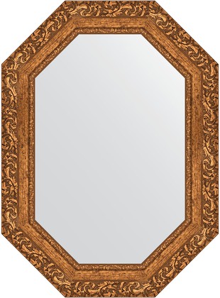 Зеркало Evoform Polygon 550x750 в багетной раме 85мм, виньетка бронзовая BY 7145