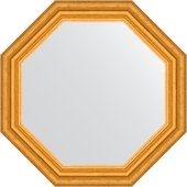 Зеркало Evoform Octagon 570x570 в багетной раме 67мм, состаренное золото BY 3995