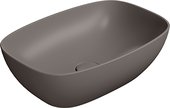 Раковина GSI Nubes 500, накладная, прямоугольная, коричневый матовый 978416