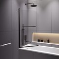 Шторка на ванну RGW SC-114B 800x1400, стекло прозрачное 6мм, чёрный 411111408-14
