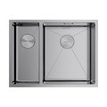 Кухонная мойка Omoikiri Taki 58-2-U/IF-IN-R, две чаши, правая, матовая сталь 4993767